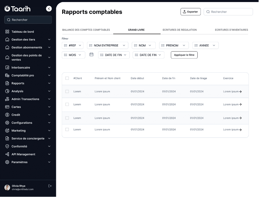 Comptabilité — Taarih
